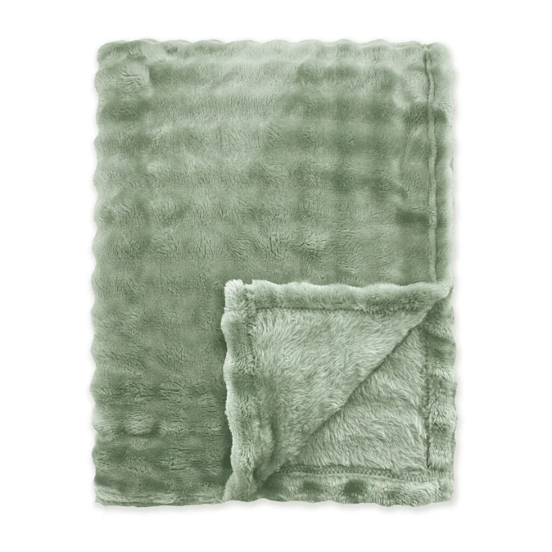 Bedsprei Ribbed Comfort -Olijfgroen