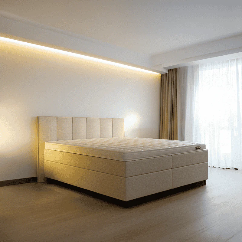 Boxspring Hotel Luxury - Wide - Beige - Image 2