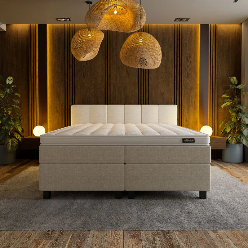 Boxspring Hotel Luxury - Wide - Beige - Image 3