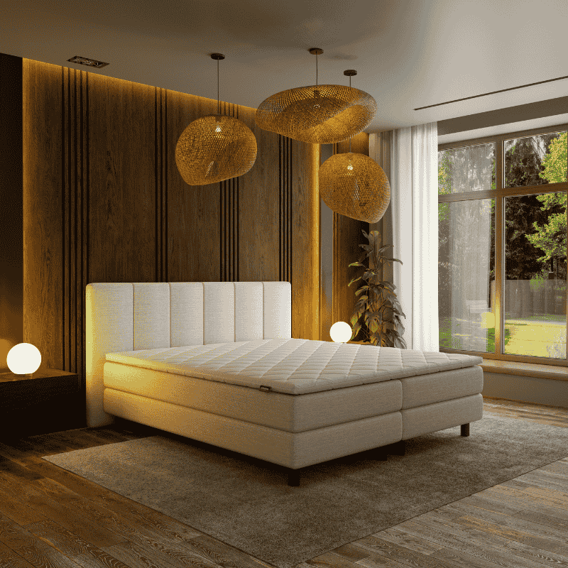 Boxspring Hotel - Wide - Beige - Image 3