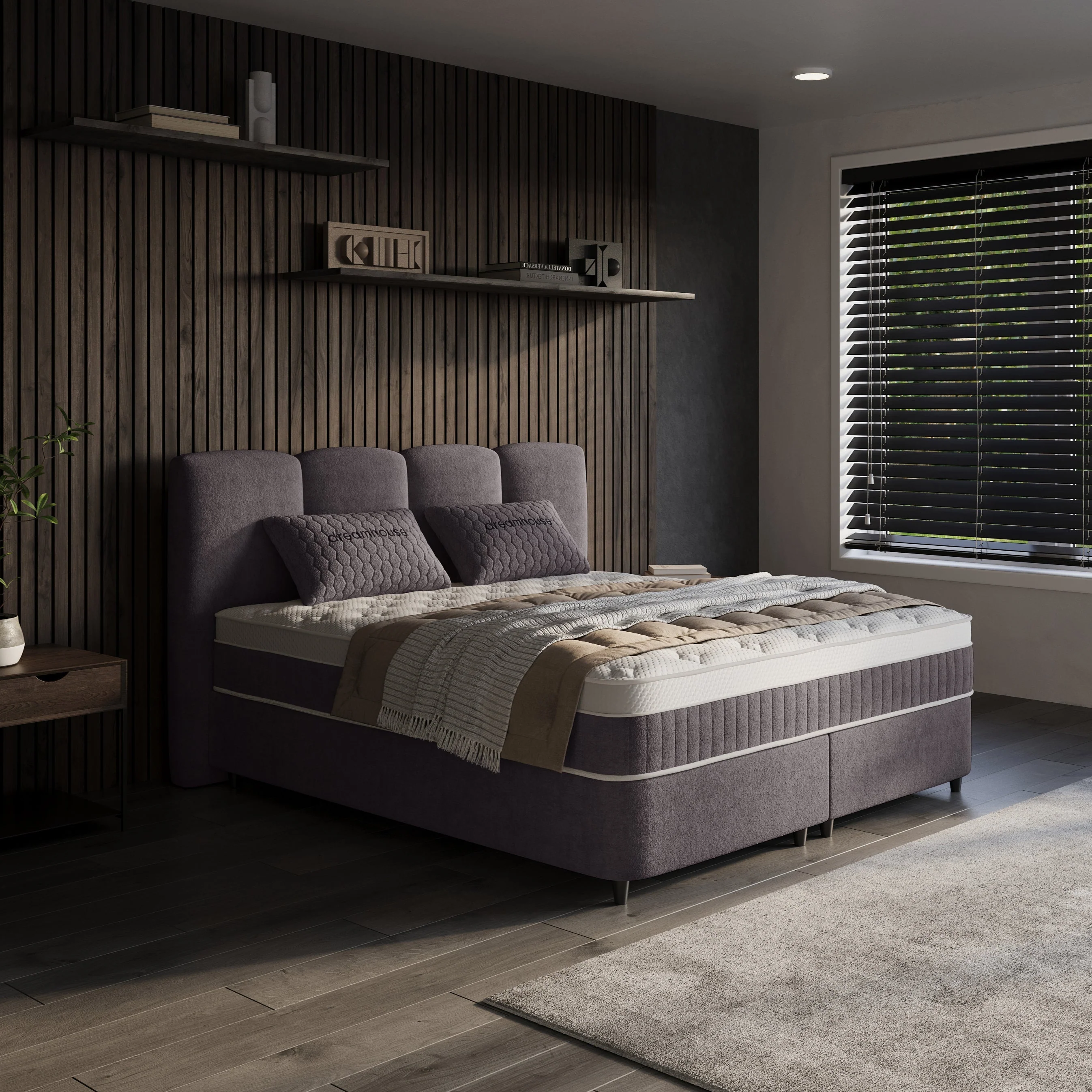 Boxspring met Opbergruimte - Allure - Antraciet - Image 5