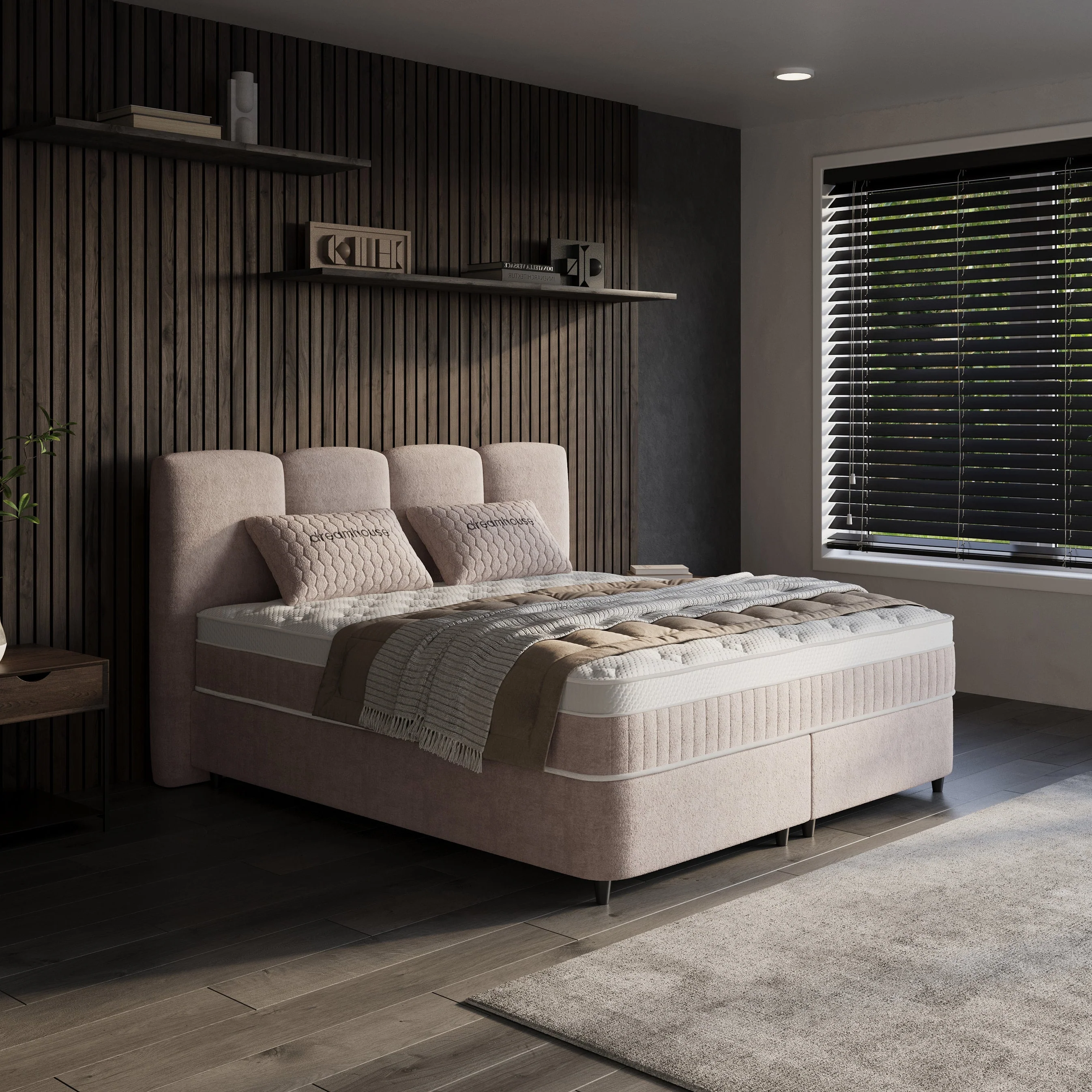 Boxspring met Opbergruimte - Allure - Taupe - Image 5