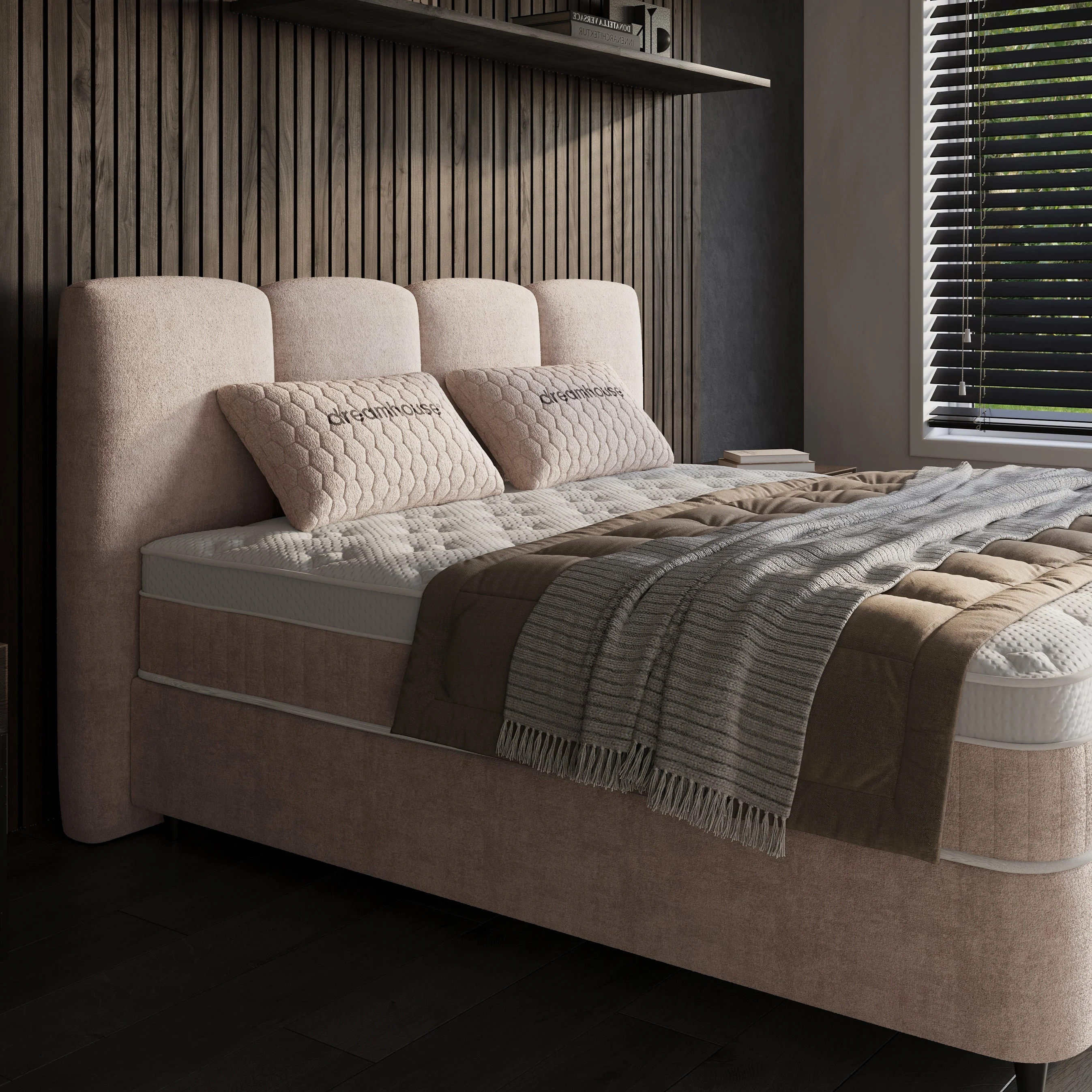 Boxspring met Opbergruimte - Allure - Taupe - Image 7