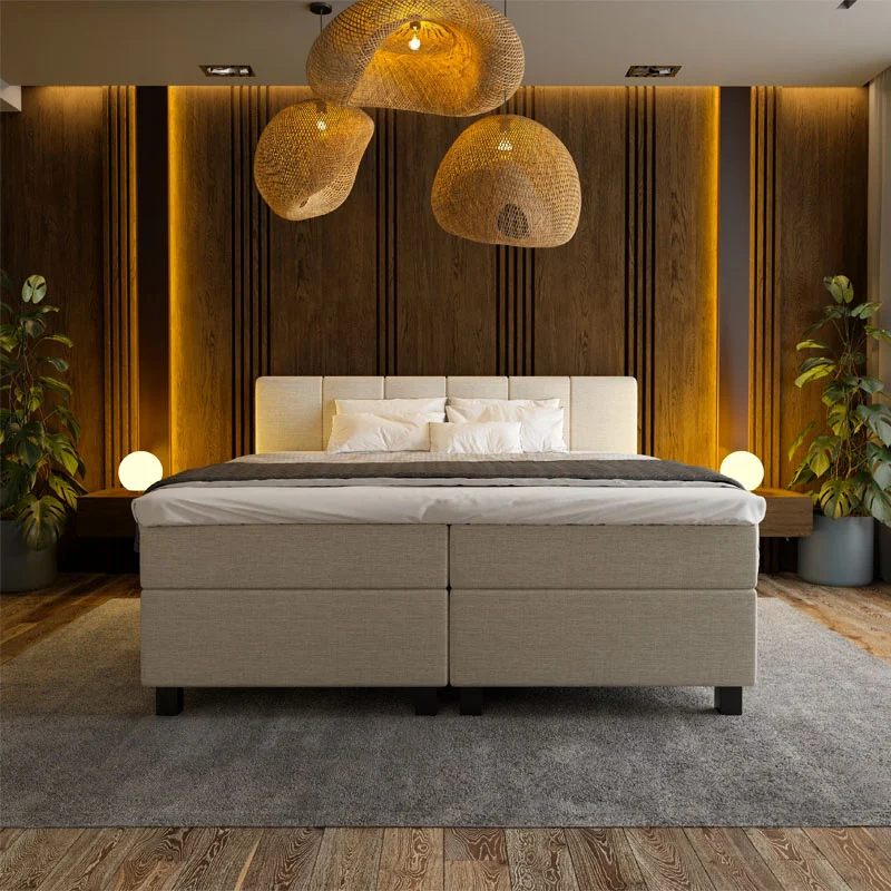Boxspring Hotel Suite - Wide - Beige