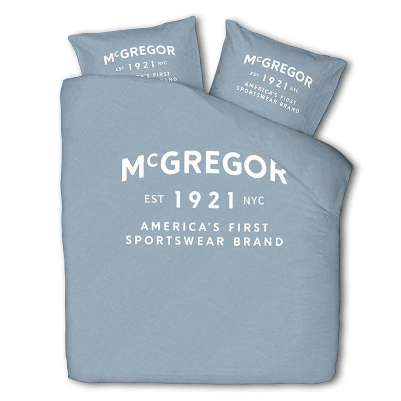 Dekbedovertrek McGregor - Katoen - Boston - Lichtblauw