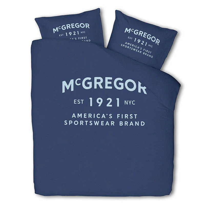 Dekbedovertrek McGregor - Katoen - Boston - Blauw