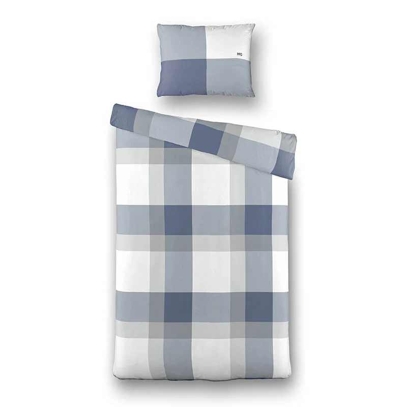 Dekbedovertrek McGregor - Katoen-Flanel - Blue Check - Image 5