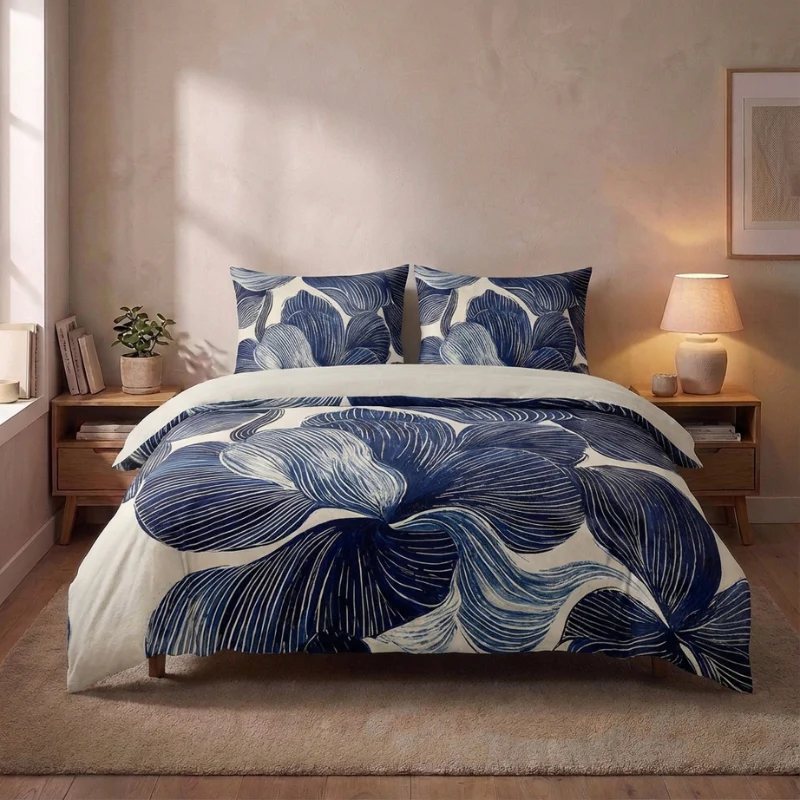 Dekbedovertrek Percale Katoen - Indigo Blend - Image 3