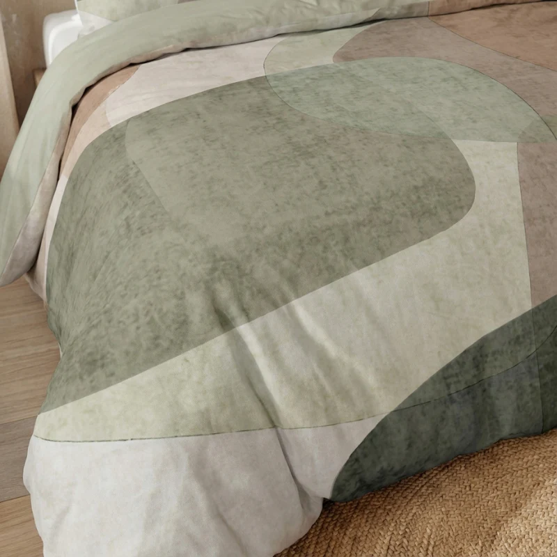 Dekbedovertrek Percale Katoen - Retro Green - Image 4