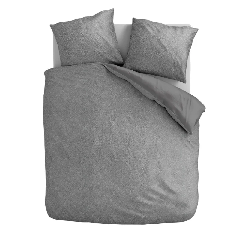 Dekbedovertrek Percale Katoen - Stonewash Grey - Image 2