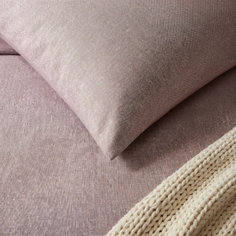 Dekbedovertrek Percale Katoen - Stonewash Rose - Image 4