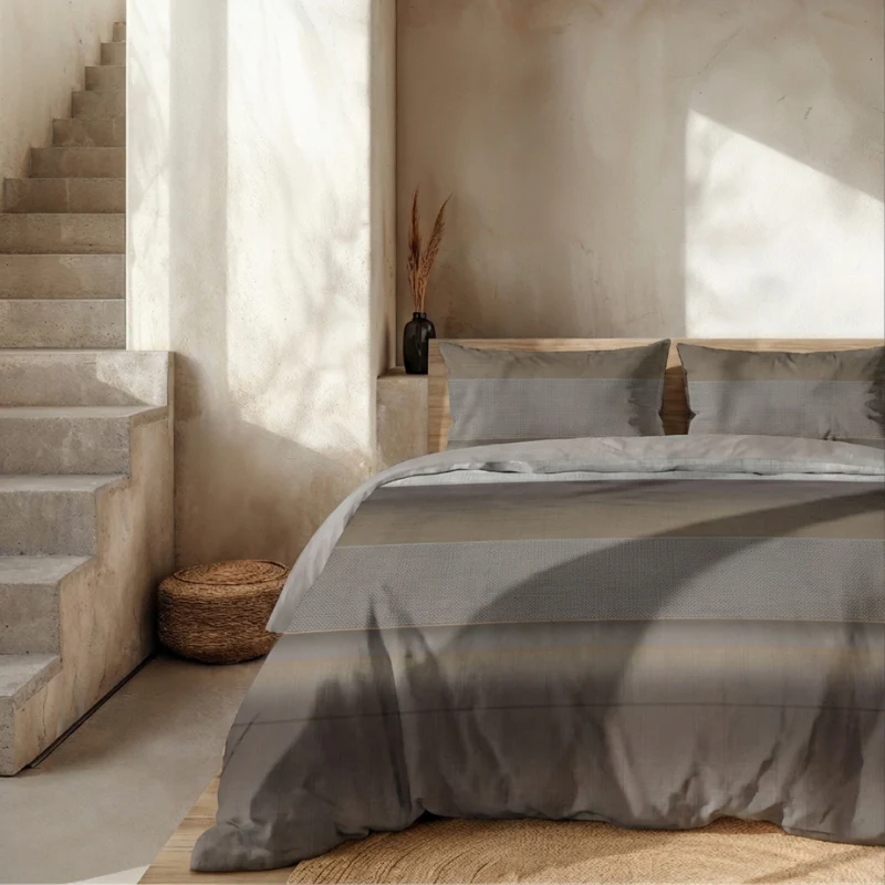 Dekbedovertrek Percale Katoen - Stripe Geometrie