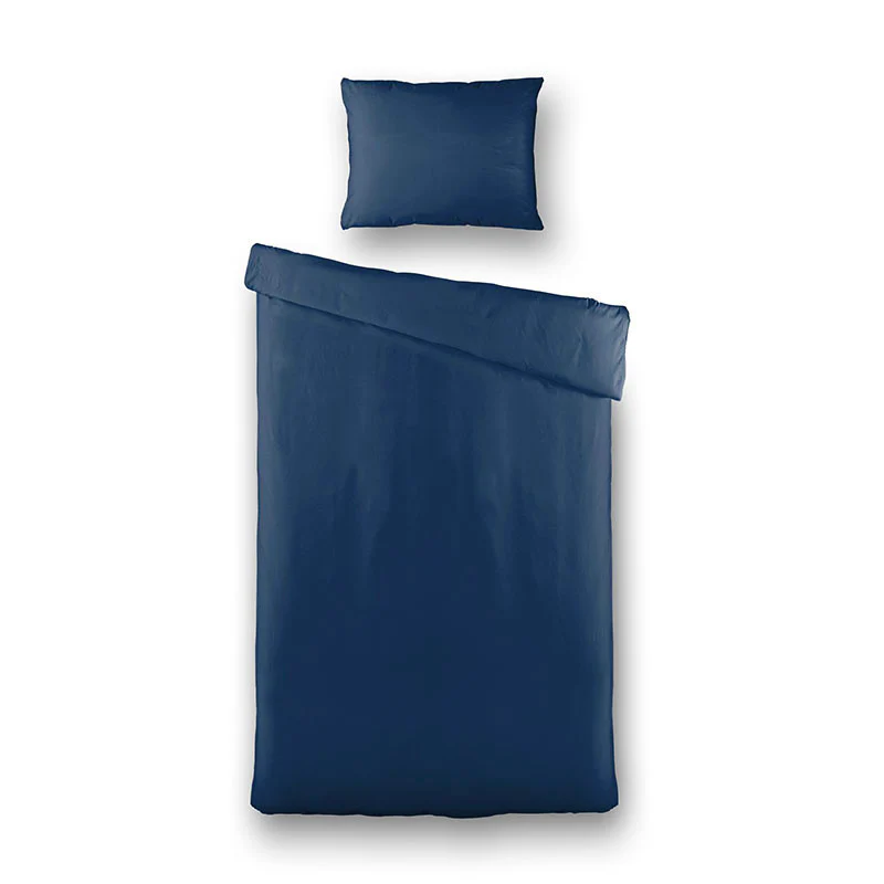 Dekbedovertrek Percale-Katoen - Uni - Navy - Image 4