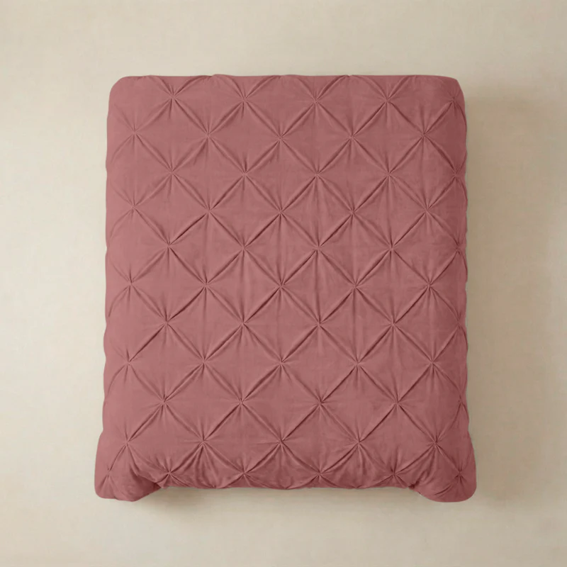 Easy Dekbed Diamond Pintuck - Roze - Image 3