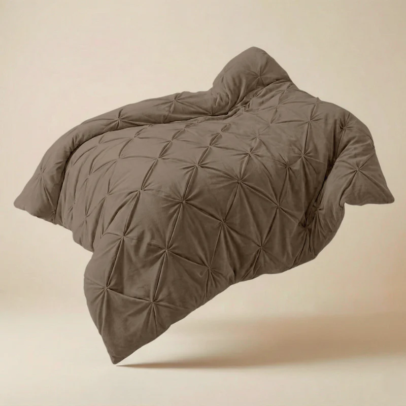 Easy Dekbed Diamond Pintuck - Taupe - Image 5