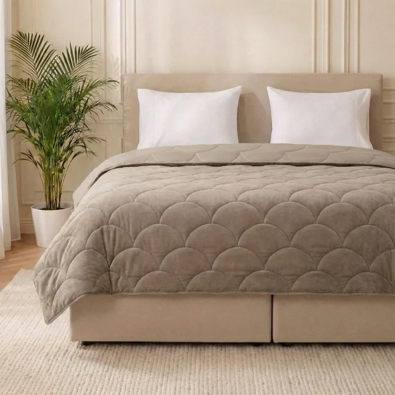 Easy Dekbed Zonder Overtrek - Velvet - Taupe