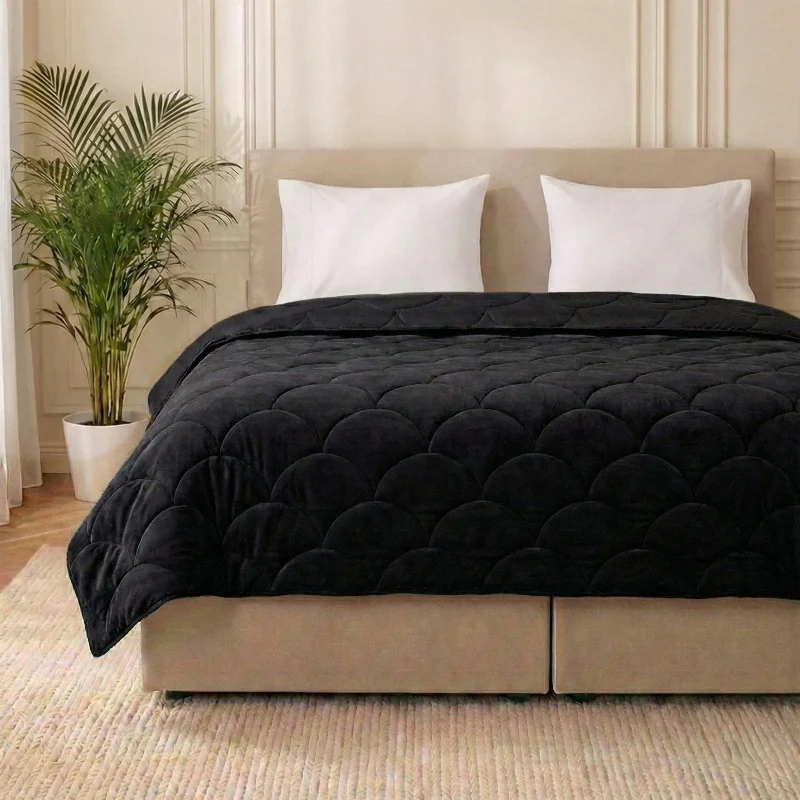 Easy Dekbed Zonder Overtrek - Velvet - Zwart