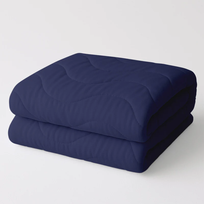 Easy Dekbed Zonder Overtrek Wave Uni - Navy - Image 6