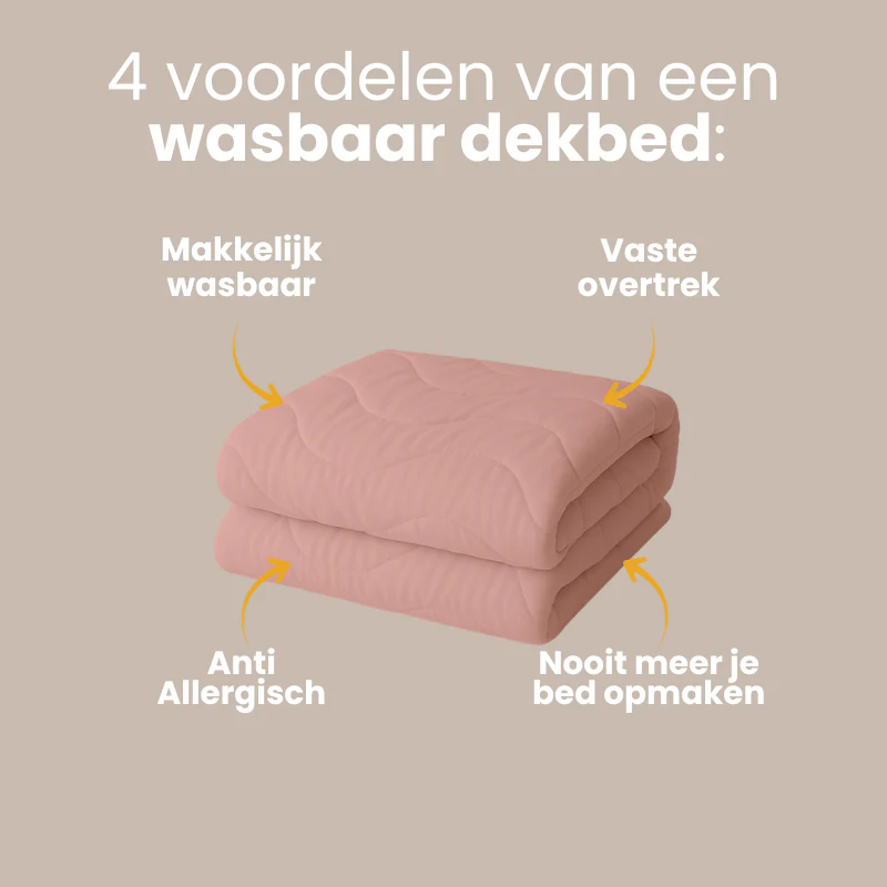 Easy Dekbed Zonder Overtrek Wave Uni - Roze - Image 10