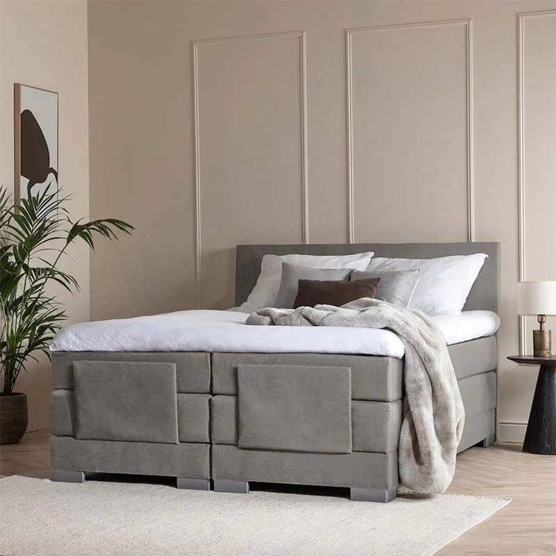 Elektrische Boxspring Julia - Grijs