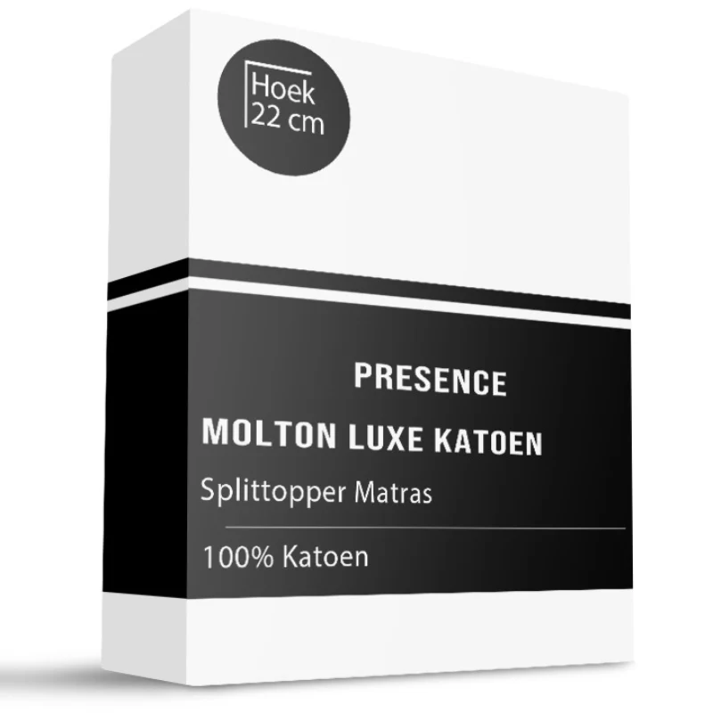 Molton Hoeslaken - 100% katoen - Splittopper