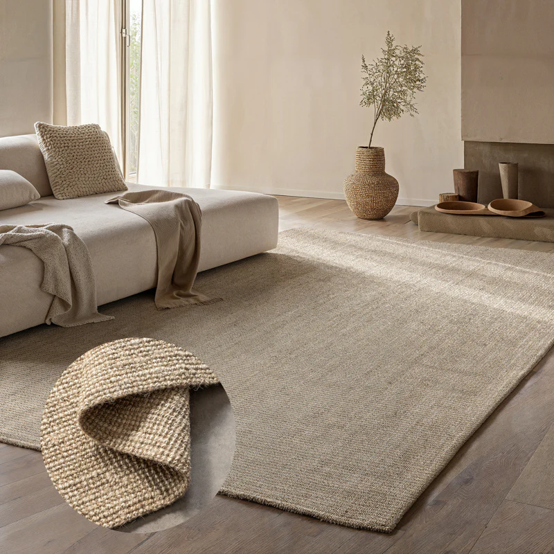 Handgeweven Jute Vloerkleed - Crème