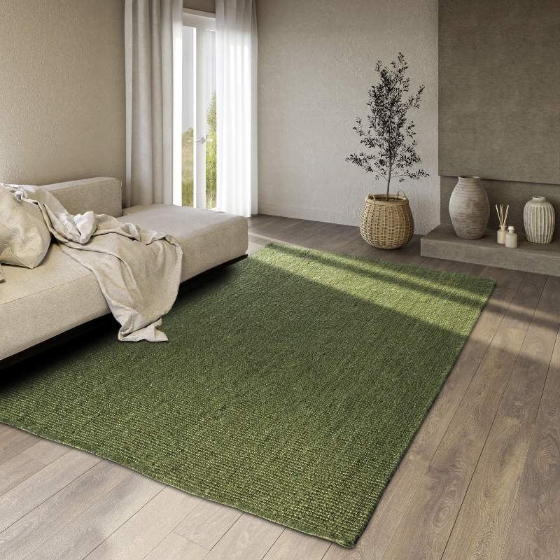 Handgeweven Jute Vloerkleed Rosalie - Groen