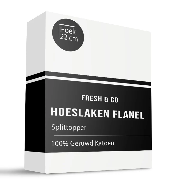 Splittopper Hoeslaken - Flanel Katoen