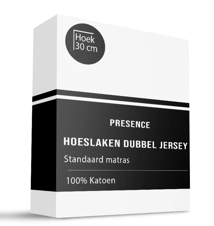 Hoeslaken - Katoen Dubbel Jersey - Wit