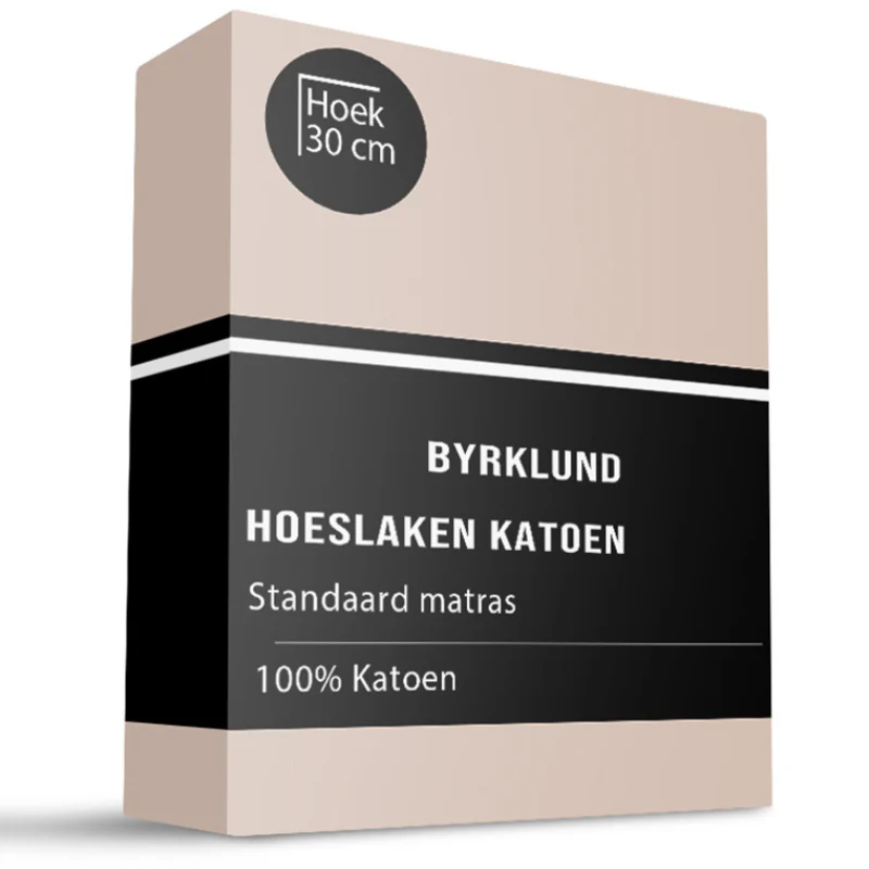 Hoeslaken Katoen - Oud Roze
