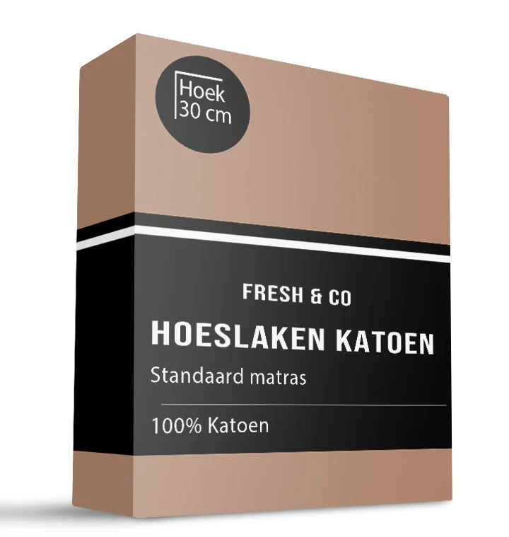 Hoeslaken - Katoen - Taupe