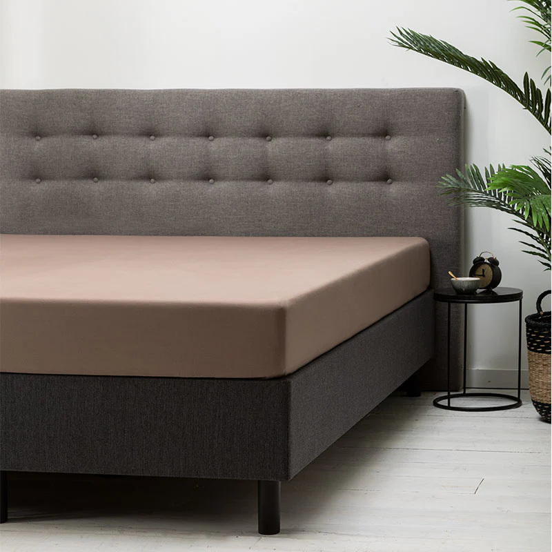 Hoeslaken - Katoen - Taupe - Image 3