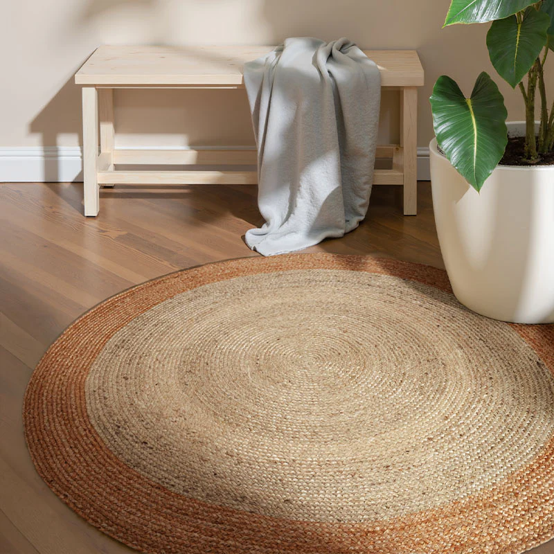 Jute Vloerkleed Jutta  Rond - Naturel