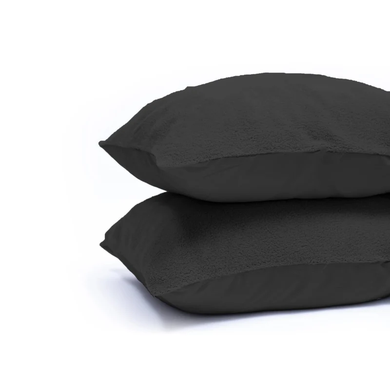 Kussenslopen Teddy: 2-PACK - Antraciet - Image 2