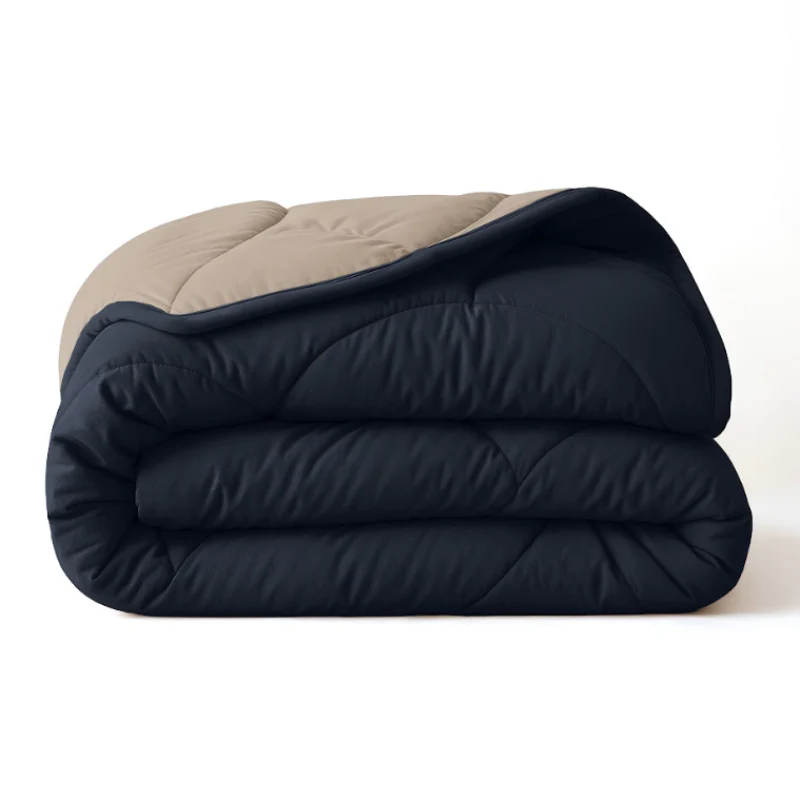 Lazy Dekbed Zonder Overtrek - Double Face - Antraciet /Taupe