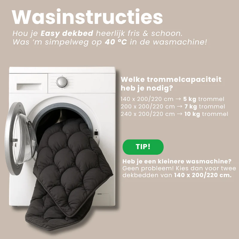 Lazy Dekbed Zonder Overtrek - Zwart - Image 3