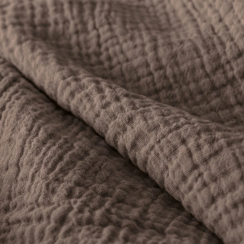 Lazy Dekbed Zonder Overtrek - Katoen Mousseline - Donker Taupe - Image 6