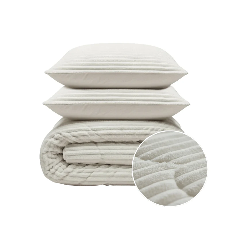 Lazy Dekbed Zonder Overtrek - Teddy Rib - Beige - Image 7