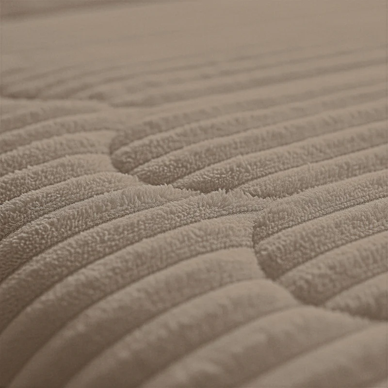 Lazy Dekbed Zonder Overtrek - Teddy Rib - Taupe - Image 12