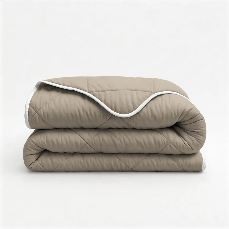 Lazy Dekbed Zonder Overtrek - Taupe
