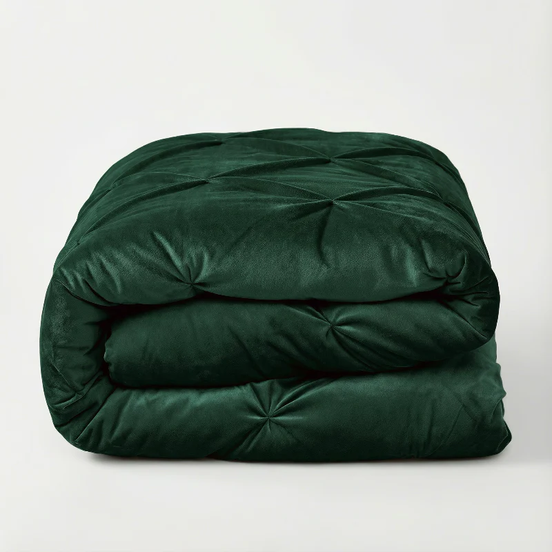 Lazy Dekbed Zonder Overtrek - Velvet Pintuck - Groen - Image 6