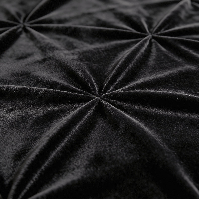 Lazy Dekbed Zonder Overtrek - Velvet Pintuck - Zwart - Image 4