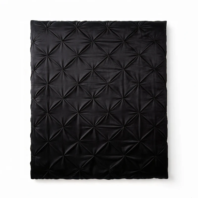 Lazy Dekbed Zonder Overtrek - Velvet Pintuck - Zwart - Image 7