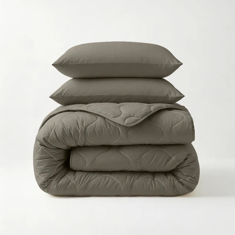 Lazy Dekbed Zonder Overtrek - Kaki