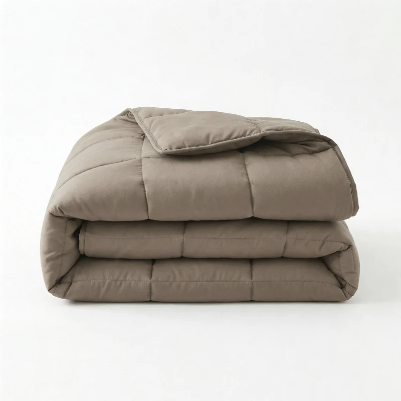 Lazy Dekbed Zonder Overtrek - Percale Katoen - Taupe - Image 6