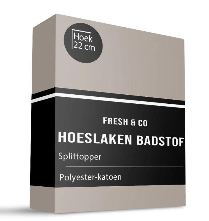Splittopper Hoeslaken - Badstof - Grijs - Image 8