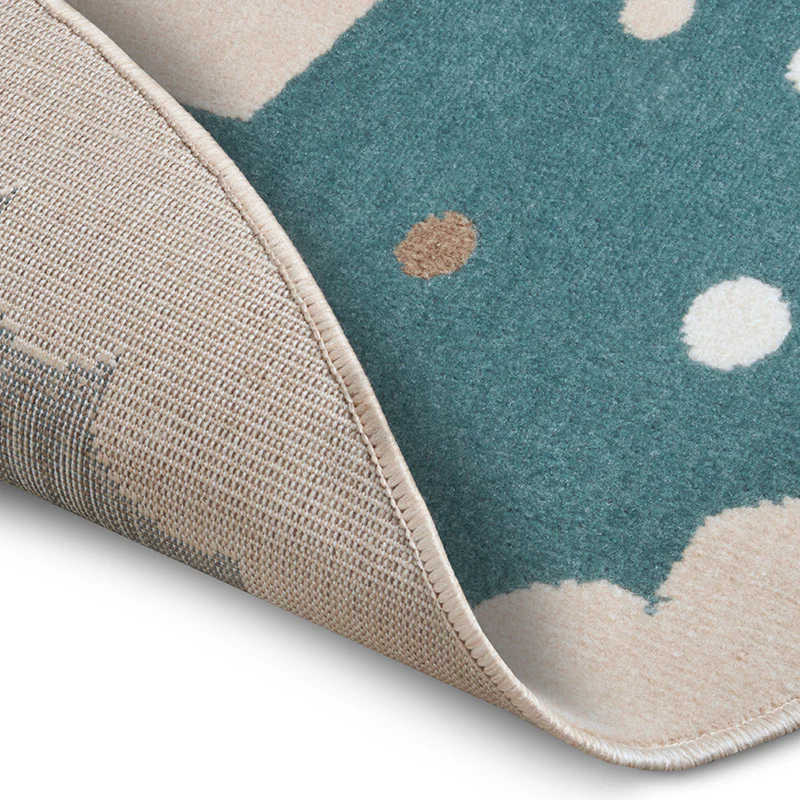 Vloerkleed Kids Crown Rond - Blauw - Image 2