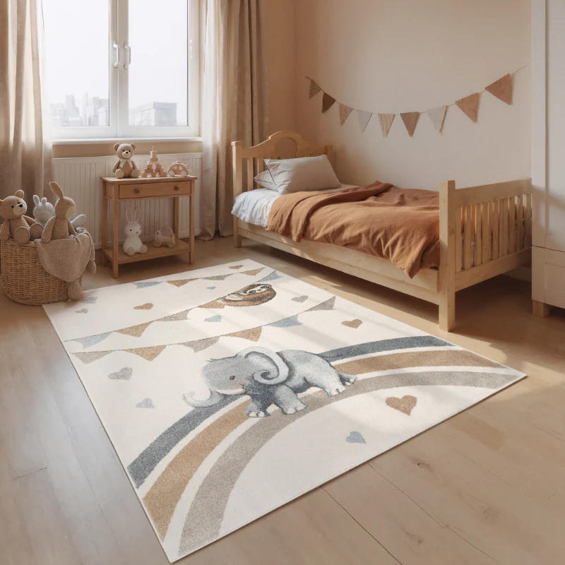 Vloerkleed Kids Elephant Party
