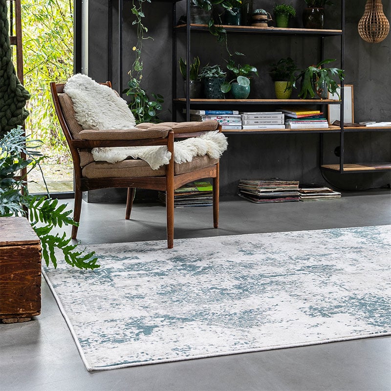 Vloerkleed Vintage Babylon - 160x240 cm - Petrol