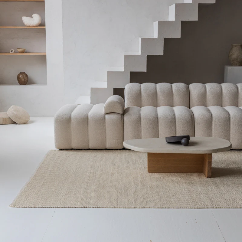 Wollen Vloerkleed Barley - Crème - 280x380 cm - Image 2